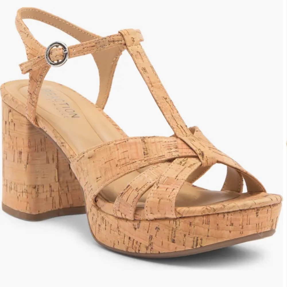 kenneth cole cork wedges